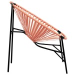 vidaXL Scaun Ou de grădină Negru și Portocaliu Poly Rattan vidaXL Scaun Ou de grădină Negru și Portocaliu Poly Rattan