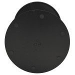 vidaXL Masă de grădină rotundă, negru, Ø60x105 cm, oțel vidaXL Masă de grădină rotundă, negru, Ø60x105 cm, oțel