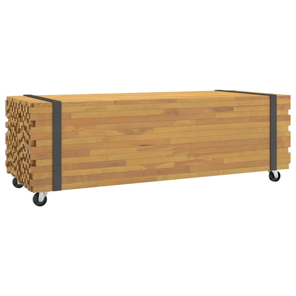 vidaXL Masuta de cafea 110x45x35 cm din lemn masiv de tec