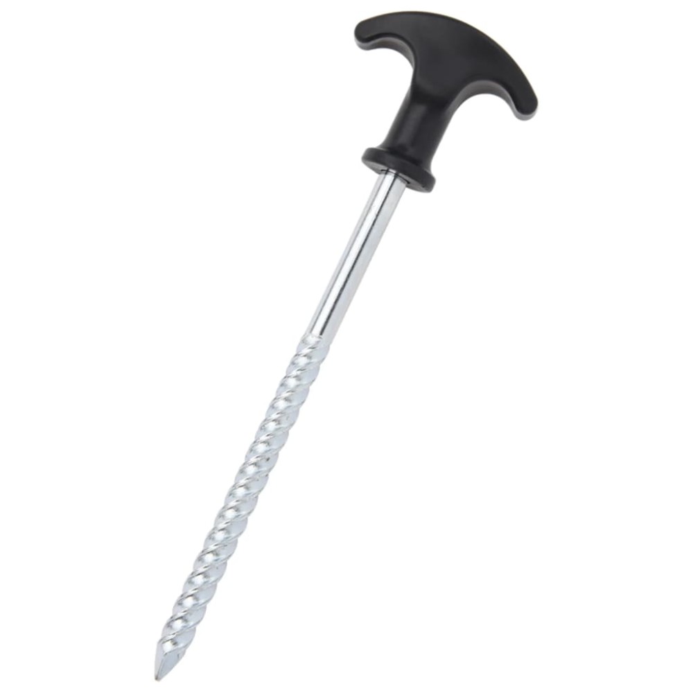 vidaXL Țăruși de cort, 24 buc., 17 cm, Ø7 mm, oțel galvanizat