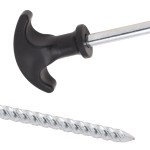 vidaXL Țăruși de cort, 24 buc., 17 cm, Ø7 mm, oțel galvanizat