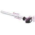 vidaXL Țăruși de cort, 24 buc., 20 cm, Ø7 mm, oțel galvanizat