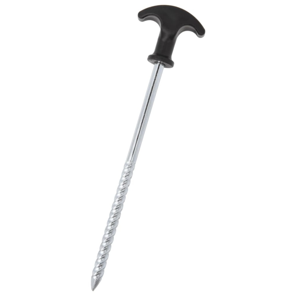 vidaXL Țăruși de cort, 12 buc., 20 cm, Ø7 mm, oțel galvanizat