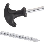 vidaXL Țăruși de cort, 12 buc., 20 cm, Ø7 mm, oțel galvanizat