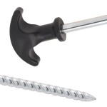 vidaXL Țăruși de cort, 24 buc., 30 cm, Ø7 mm, oțel galvanizat