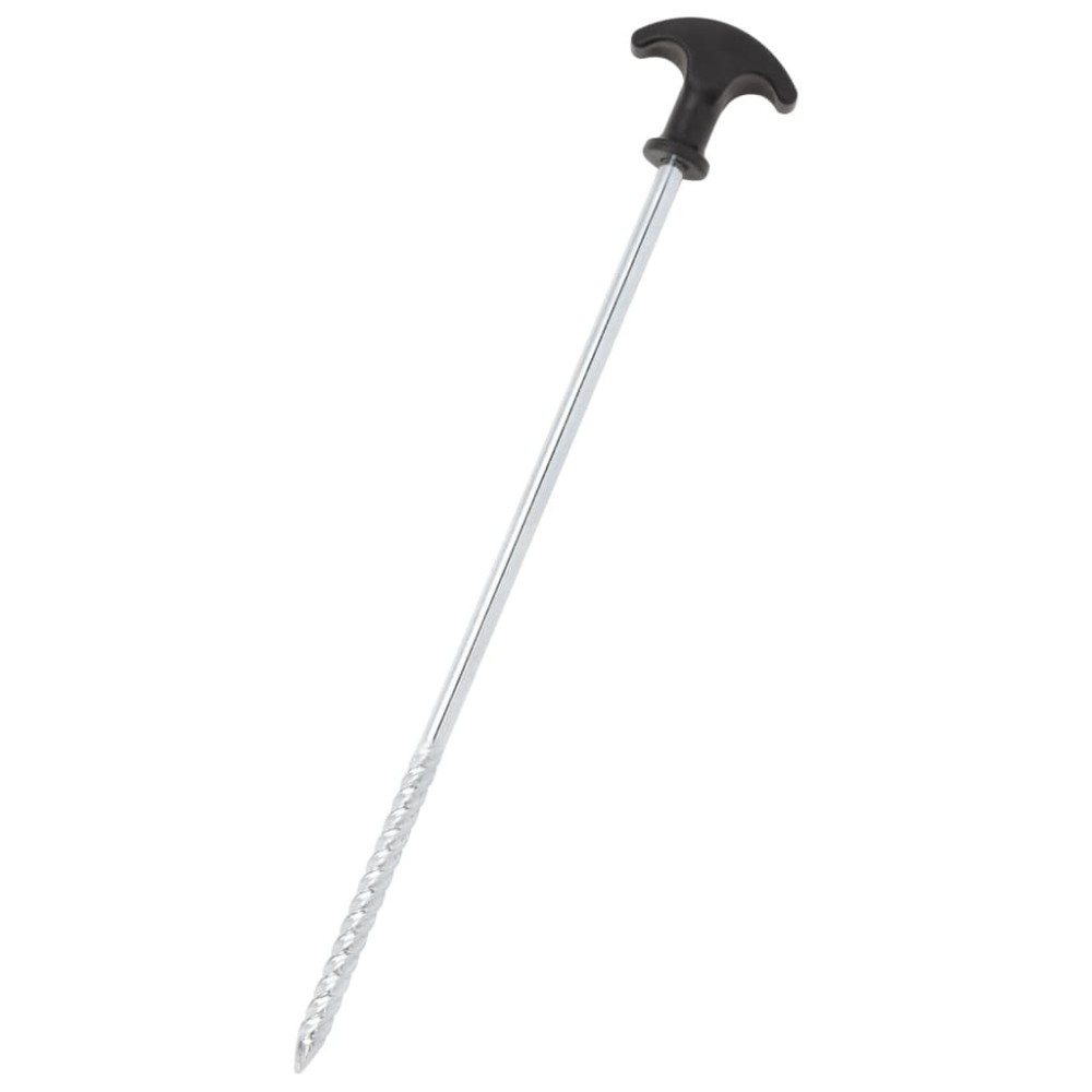 vidaXL Țăruși de cort, 12 buc., 30 cm, Ø7 mm, oțel galvanizat