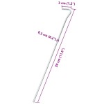 vidaXL Țăruși de cort, 50 buc., 30 cm, Ø5 mm, oțel galvanizat vidaXL Țăruși de cort, 50 buc., 30 cm, Ø5 mm, oțel galvanizat