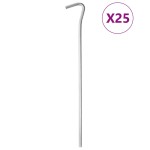 vidaXL Țăruși de cort, 25 buc., 23 cm, Ø5 mm, oțel galvanizat
