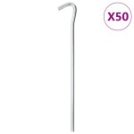 vidaXL Țăruși de cort, 50 buc., 23 cm, Ø7 mm, oțel galvanizat