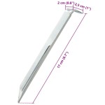 vidaXL Țăruși de cort, 24 buc., 17 cm, Ø20 mm, oțel galvanizat