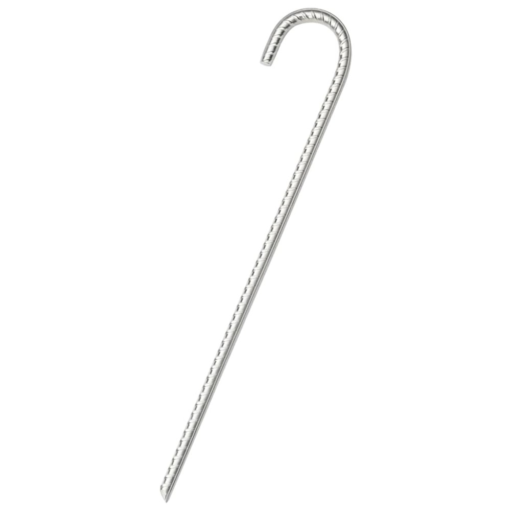 vidaXL Țăruși de cort, 6 buc., 37 cm, Ø10 mm, oțel galvanizat