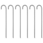 vidaXL Țăruși de cort, 24 buc., 17 cm, Ø20 mm, oțel galvanizat