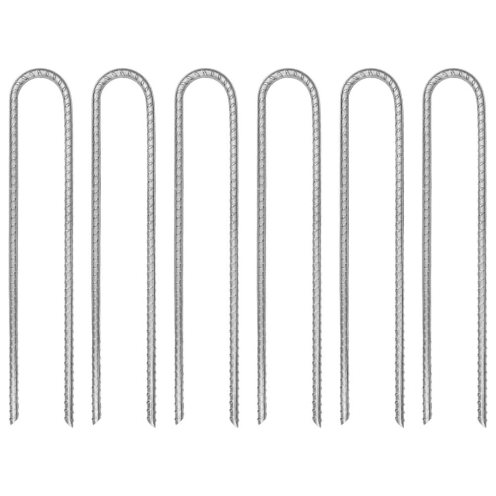 vidaXL Țăruși de cort, 6 buc., 30 cm, Ø7 mm, oțel galvanizat