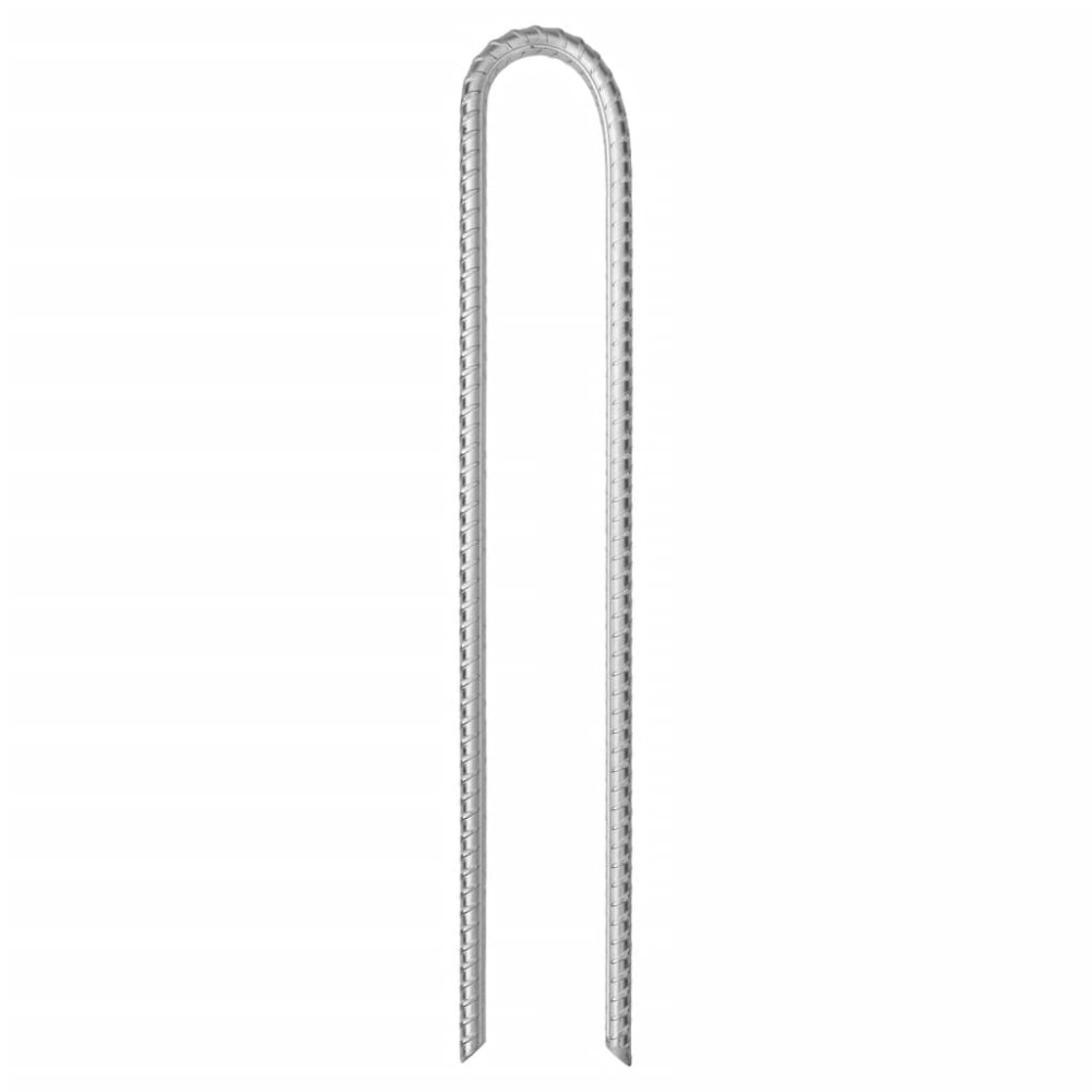 vidaXL Țăruși de cort, 12 buc., 37 cm, Ø10 mm, oțel galvanizat