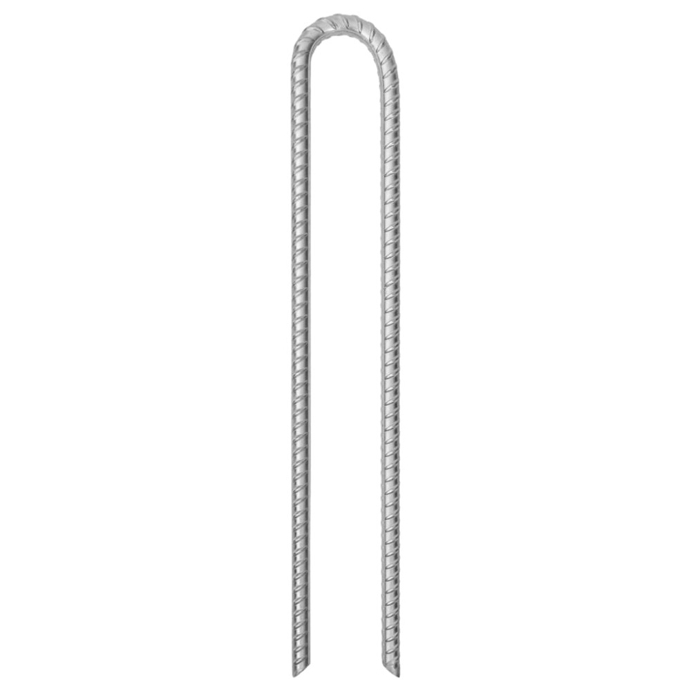 vidaXL Țăruși de cort, 6 buc., 41,5 cm, Ø12 mm, oțel galvanizat