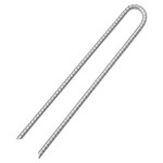 vidaXL Țăruși de cort, 6 buc., 41,5 cm, Ø12 mm, oțel galvanizat