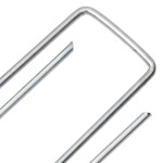 vidaXL Țăruși de pământ în formă de U 25 buc. 15x3,5cm oțel galvanizat vidaXL Țăruși de pământ în formă de U 25 buc. 15x3,5cm oțel galvanizat