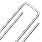 vidaXL Țăruși de pământ în formă de U 25 buc. 20x4 cm oțel galvanizat vidaXL Țăruși de pământ în formă de U 25 buc. 20x4 cm oțel galvanizat