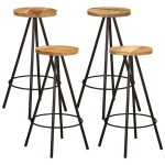 vidaXL Set de bar, 5 piese, lemn masiv de mango vidaXL Set de bar, 5 piese, lemn masiv de mango