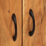 vidaXL Dulap, 55x33x75 cm, lemn masiv de acacia