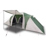 vidaXL Cort de camping cupolă pentru 6 persoane, verde, impermeabil