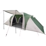 vidaXL Cort de camping cupolă pentru 6 persoane, verde, impermeabil