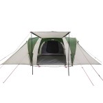 vidaXL Cort de camping cupolă pentru 6 persoane, verde, impermeabil
