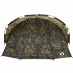 vidaXL Cort de pescuit pentru 5 persoane, camuflaj, impermeabil
