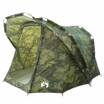 vidaXL Cort de pescuit pentru 4 persoane, camuflaj, impermeabil