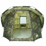 vidaXL Cort de pescuit pentru 4 persoane, camuflaj, impermeabil