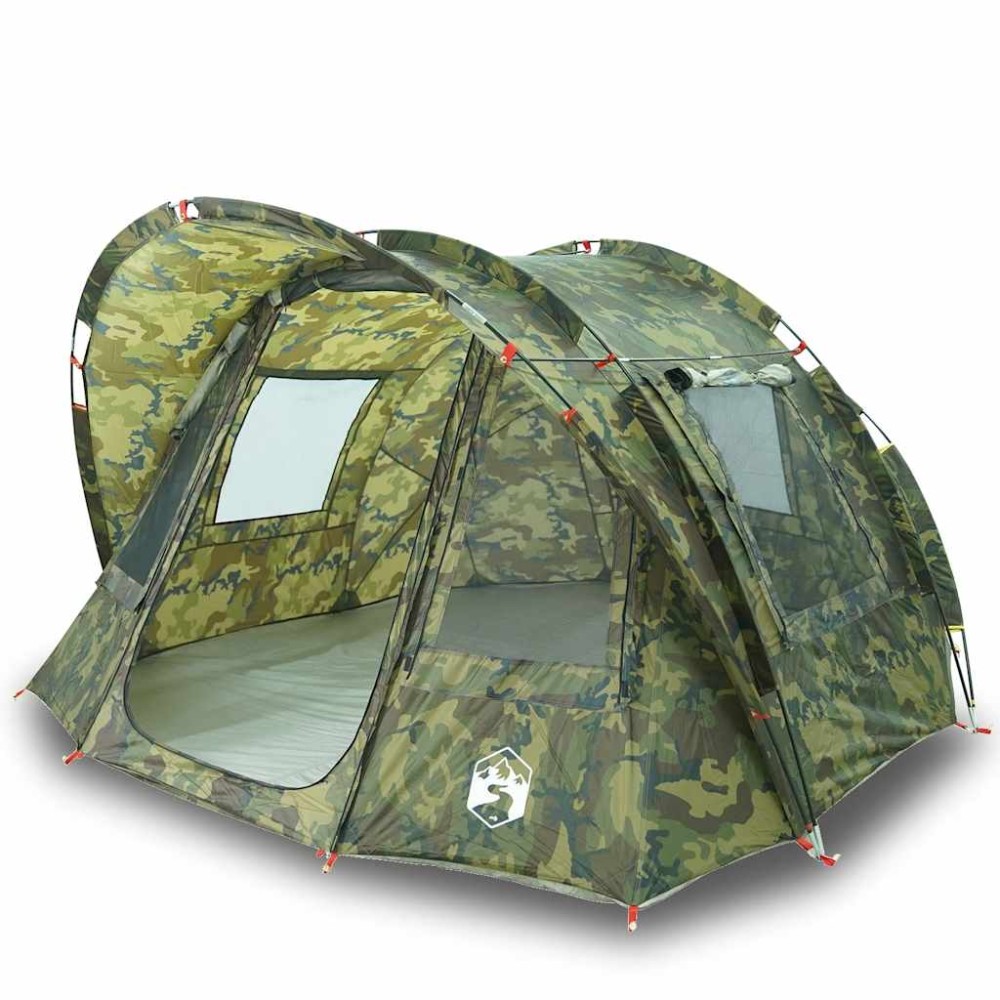 vidaXL Cort de pescuit pentru 2 persoane, camuflaj, impermeabil
