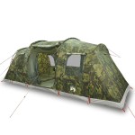 vidaXL Cort de camping tunel pentru 4 persoane, camuflaj, impermeabil vidaXL Cort de camping tunel pentru 4 persoane, camuflaj, impermeabil
