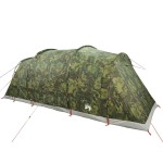 vidaXL Cort de familie tunel pentru 6 persoane, camuflaj, impermeabil