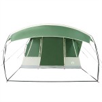 vidaXL Cort de camping tunel pentru 5 persoane, verde, impermeabil