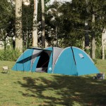 vidaXL Cort de familie cupolă, 8 persoane, albastru, impermeabil