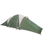 vidaXL Cort de camping cupolă pentru 6 persoane, verde, impermeabil