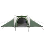 vidaXL Cort de camping cupolă pentru 6 persoane, verde, impermeabil