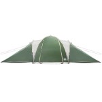 vidaXL Cort de camping cupolă pentru 6 persoane, verde, impermeabil