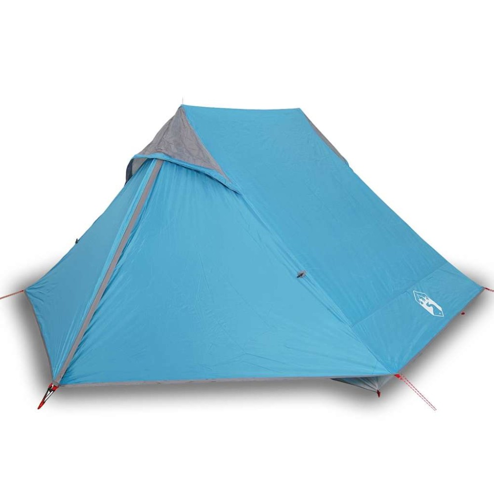 vidaXL Cort camping pentru 2 persoane, albastru, impermeabil