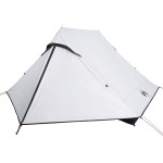 vidaXL Cort camping, 2 persoane, alb, țesătură opacă, impermeabil vidaXL Cort camping, 2 persoane, alb, țesătură opacă, impermeabil