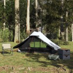 vidaXL Cort camping, 2 persoane, alb, țesătură opacă, impermeabil vidaXL Cort camping, 2 persoane, alb, țesătură opacă, impermeabil