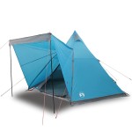 vidaXL Cort de familie Tipi pentru 6 persoane, albastru, impermeabil vidaXL Cort de familie Tipi pentru 6 persoane, albastru, impermeabil