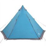 vidaXL Cort de familie Tipi pentru 6 persoane, albastru, impermeabil vidaXL Cort de familie Tipi pentru 6 persoane, albastru, impermeabil