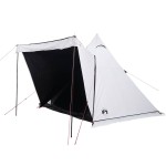 vidaXL Cort de familie Tipi 6 persoane, alb opac textil impermeabil vidaXL Cort de familie Tipi 6 persoane, alb opac textil impermeabil