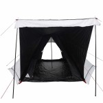 vidaXL Cort de familie Tipi 6 persoane, alb opac textil impermeabil vidaXL Cort de familie Tipi 6 persoane, alb opac textil impermeabil