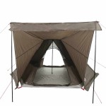 vidaXL Cort de familie Tipi pentru 6 persoane, maro, impermeabil vidaXL Cort de familie Tipi pentru 6 persoane, maro, impermeabil