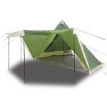 vidaXL Cort de familie Tipi pentru 8 persoane, verde, impermeabil vidaXL Cort de familie Tipi pentru 8 persoane, verde, impermeabil