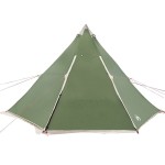 vidaXL Cort de familie Tipi pentru 8 persoane, verde, impermeabil vidaXL Cort de familie Tipi pentru 8 persoane, verde, impermeabil