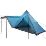 vidaXL Cort de familie Tipi pentru 8 persoane, albastru, impermeabil vidaXL Cort de familie Tipi pentru 8 persoane, albastru, impermeabil