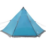 vidaXL Cort de familie Tipi pentru 8 persoane, albastru, impermeabil vidaXL Cort de familie Tipi pentru 8 persoane, albastru, impermeabil